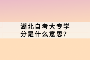 在湖北成人高考中，許多考生對于是否需要考英語存在疑問。畢竟，英語作為一門國際通用語言，對于大專階段的學(xué)習(xí)和未來的職業(yè)發(fā)展都有著重要的影響。那么，湖北自考大專學(xué)分是什么意思？