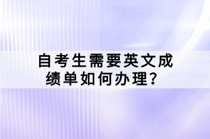 自考考試畢業(yè)論文如何報名？