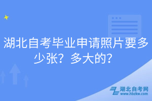 湖北自考畢業(yè)申請(qǐng)照片要多少?gòu)??多大的? width=