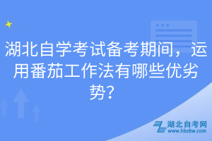 湖北自學(xué)考試備考期間，運(yùn)用番茄工作法有哪些優(yōu)劣勢？