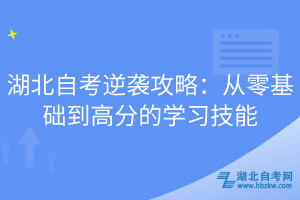 湖北自考逆襲攻略：從零基礎到高分的學習技能
