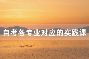 自考各專業(yè)對應(yīng)的實踐課程