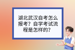 湖北武漢自考怎么報(bào)考？自學(xué)考試流程是怎樣的？