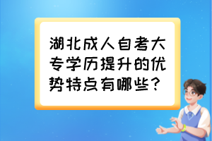 湖北成人自考大專學(xué)歷提升的優(yōu)勢特點(diǎn)有哪些？