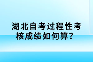 湖北自考過程性考核成績如何算？