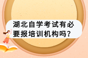 湖北自學(xué)考試有必要報培訓(xùn)機(jī)構(gòu)嗎？