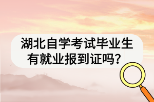 湖北自學考試畢業(yè)生有就業(yè)報到證嗎？