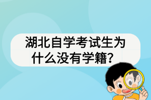湖北自學(xué)考試生為什么沒有學(xué)籍？