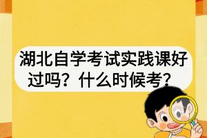 湖北自學(xué)考試實(shí)踐課好過嗎？什么時(shí)候考？