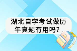 湖北自學(xué)考試做歷年真題有用嗎？
