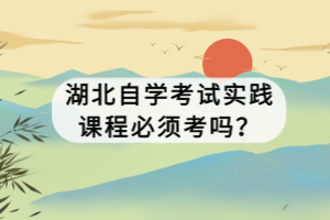 湖北自學(xué)考試實(shí)踐課程必須考嗎？