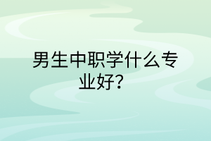 男生中職學(xué)什么專(zhuān)業(yè)好？