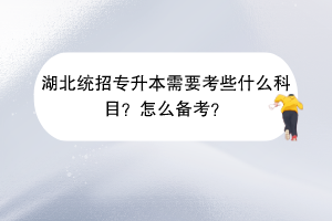 湖北統(tǒng)招專升本需要考些什么科目？怎么備考？