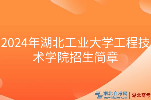 2024年湖北工業(yè)大學工程技術學院招生簡章