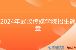 2024年武漢傳媒學(xué)院招生簡(jiǎn)章