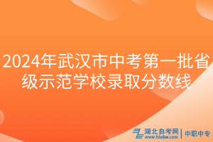 2024年武漢市中考第一批省級示范學校錄取分數線