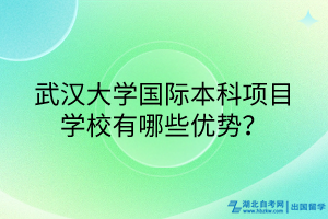 武漢大學(xué)國(guó)際本科項(xiàng)目學(xué)校有哪些優(yōu)勢(shì)？