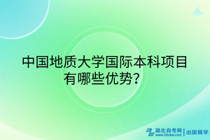 中國地質(zhì)大學(xué)國際本科項目有哪些優(yōu)勢？