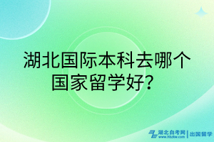 湖北國際本科去哪個國家留學好？