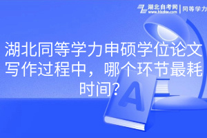 湖北同等學(xué)力申碩學(xué)位論文寫作過程中，哪個環(huán)節(jié)最耗時間？