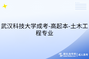 武漢科技大學(xué)成考-高起本-土木工程專業(yè)