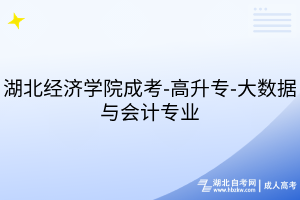湖北經(jīng)濟(jì)學(xué)院成考-高升專(zhuān)-大數(shù)據(jù)與會(huì)計(jì)專(zhuān)業(yè)