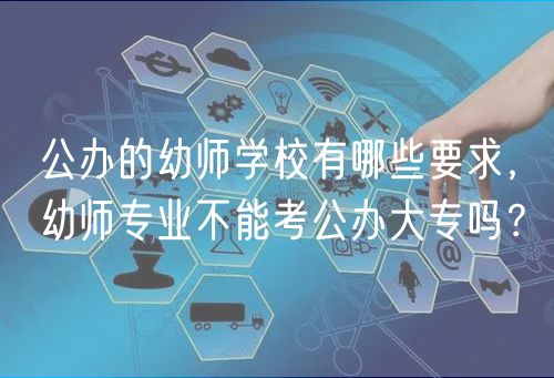 公辦的幼師學(xué)校有哪些要求，幼師專業(yè)不能考公辦大專嗎？