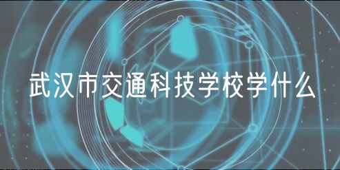 武漢市交通科技學校學什么