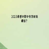 2023孝感中職中專學(xué)校有哪些？