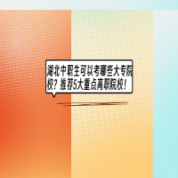 湖北中職生可以考哪些大專(zhuān)院校？推薦5大重點(diǎn)高職院校！