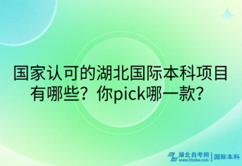 國家認可的湖北國際本科項目有哪些？你pick哪一款？