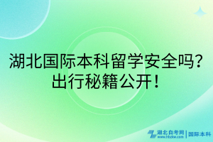 湖北國(guó)際本科留學(xué)安全嗎？出行秘籍公開(kāi)！