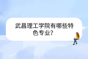武昌理工學(xué)院有哪些特色專業(yè)？
