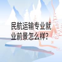 民航運(yùn)輸專(zhuān)業(yè)就業(yè)前景怎么樣？