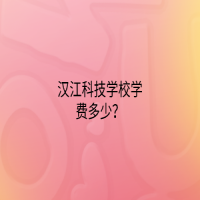 漢江科技學(xué)校學(xué)費多少？