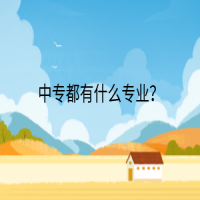 中專都有什么專業(yè)？