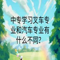 中專(zhuān)學(xué)習(xí)叉車(chē)專(zhuān)業(yè)和汽車(chē)專(zhuān)業(yè)有什么不同？