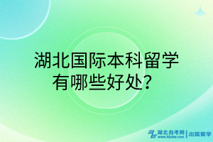 湖北國際本科留學有哪些好處？