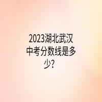 2023湖北武漢中考分?jǐn)?shù)線是多少？