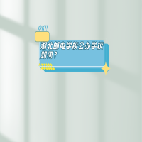 湖北郵電學校公辦學校如何？