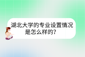 湖北大學(xué)的專業(yè)設(shè)置情況是怎么樣的？