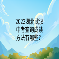 2023湖北武漢中考查詢成績方法有哪些？