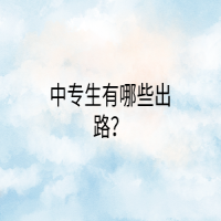 中專生有哪些出路？