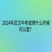 2024年武漢中考成績什么時候可以查？