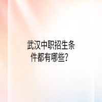 武漢中職招生條件都有哪些？