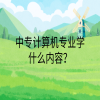 中專計算機專業(yè)學什么內容？