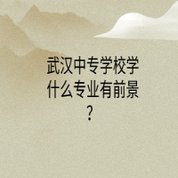 武漢中專學(xué)校學(xué)什么專業(yè)有前景？