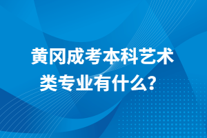 黃岡成考本科藝術(shù)類(lèi)專(zhuān)業(yè)有什么？