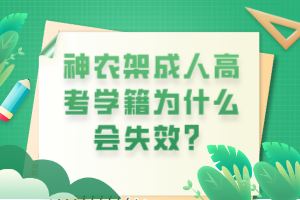 神農(nóng)架成人高考學籍為什么會失效？