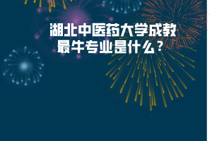 湖北中醫(yī)藥大學(xué)成教最牛專(zhuān)業(yè)是什么